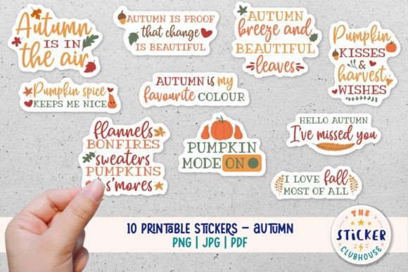 Download Autumn Stickers | Autumn Sticker Bundle - Autumn stickers Collection