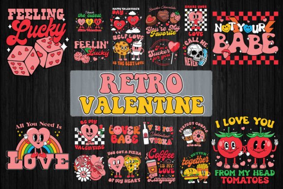 Download Retro Valentine SVG Bundle - Svg Collection