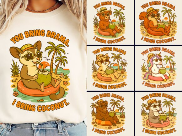 Download Funny Summer Animal SVG T-Shirt Bundle - Svg Collection