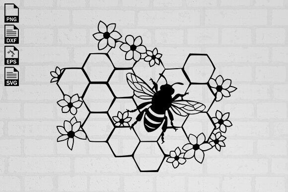 Download Bee Svg File, Floral Bee Honey Svg - Svg Collection