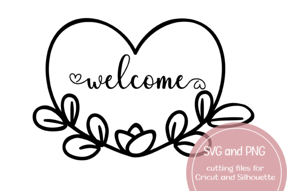 Download Welcome Heart Printable SVG and PNG - Svg Collection