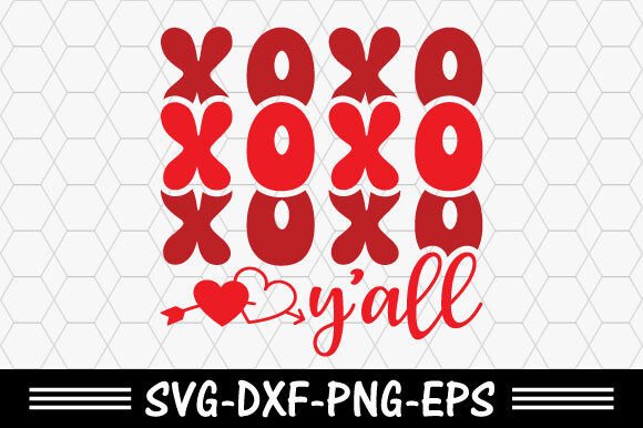 Download Retro Valentine Svg,Xoxo Y'all Svg, Love - Svg Collection