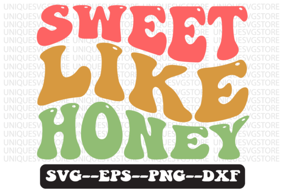 Download Sweet Like Honey Groovy Retro Svg Design - Svg Collection