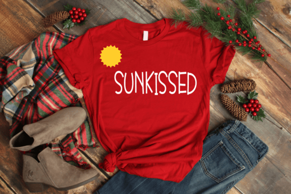Download Sun Kissed - SVG Vector T-shirt Design - Svg Collection