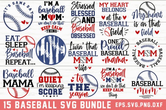 Download Baseball Mom Quotes SVG Bundle, Cricut - Svg Collection