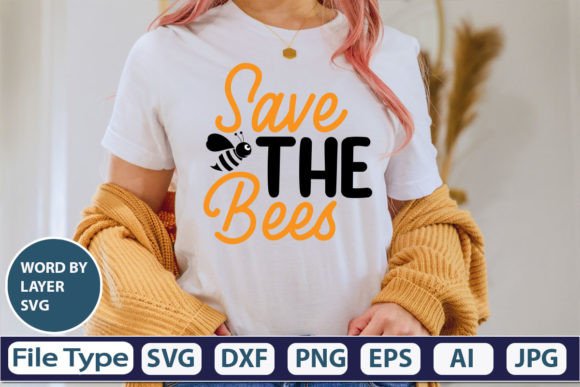 Download Save the Bees SVG Cut File - Svg Collection
