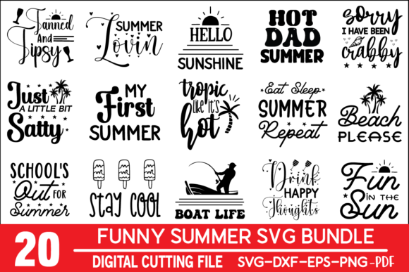 Download Funny Summer SVG Bundle - Svg Collection