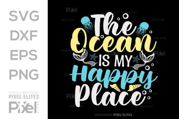 Download The Ocean is My Happy Place SVG Cut File - Svg Collection