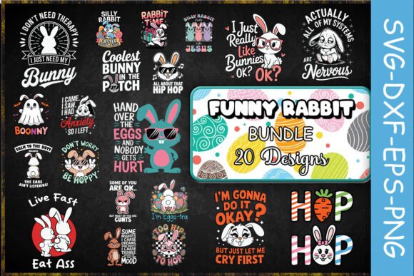 Download Funny Rabbit SVG Bundle - Svg Collection