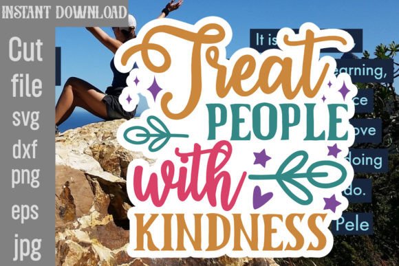 Download Treat People with Kindness SVG Cut File - Svg Collection