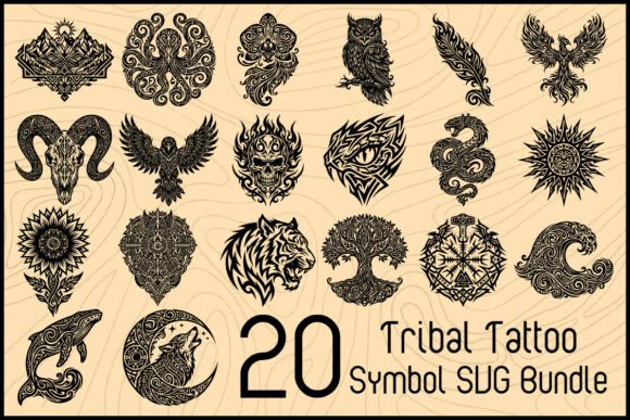 Download Tribal Tattoo Symbol SVG Bundle - Svg Collection