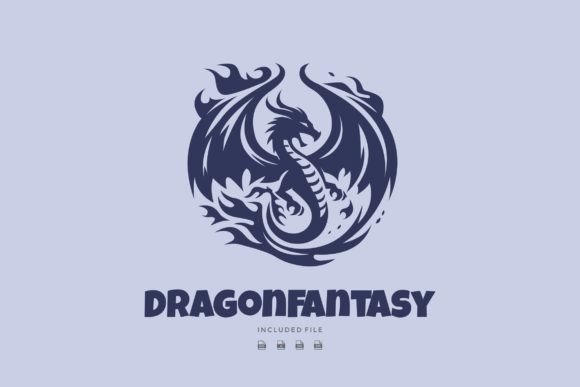 Download Dragon Mythology Mascot Illustration - Holo Collection