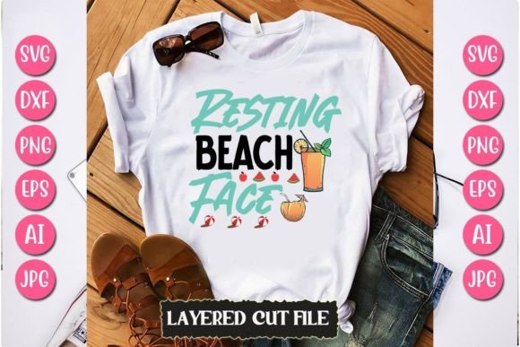 Download Resting Beach Face Svg Cut File - Svg Collection