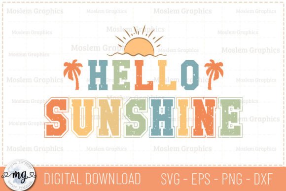 Download Hello Sunshine - Retro Summer SVG - Svg Collection