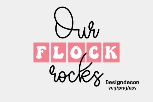 Download Our Flock Rocks Retro Pink Summer Svg - Svg Collection