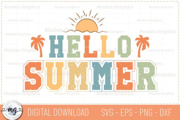 Download Hello Summer - Retro Summer SVG - Svg Collection