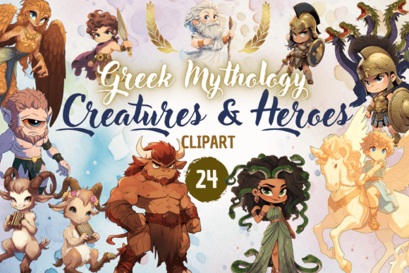 Download Greek Mythology Creatures - Clipart - Holo Collection