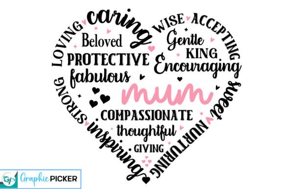 Download Mum Heart Shape SVG, Mother's Day Heart - Svg Collection