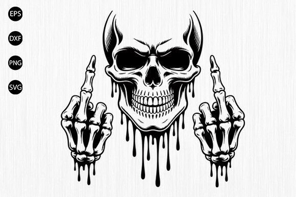 Download Skull Middle Finger Svg, Skeleton Svg - Svg Collection