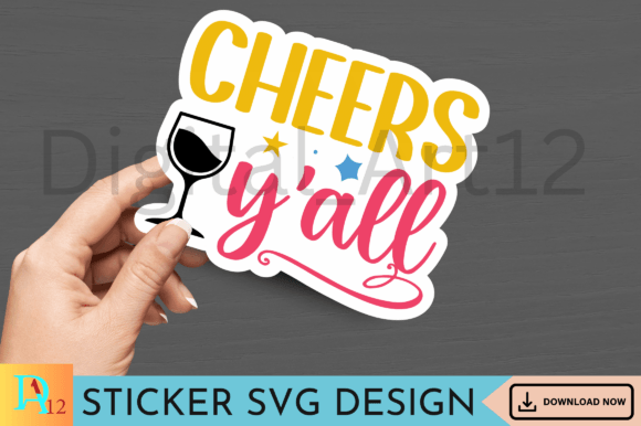 Download Cheers Y'all Sticker SVG Design - Svg Collection