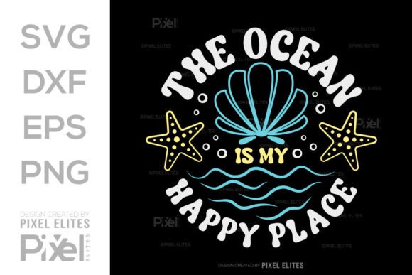 Download The Ocean is My Happy Place SVG Cut File - Svg Collection