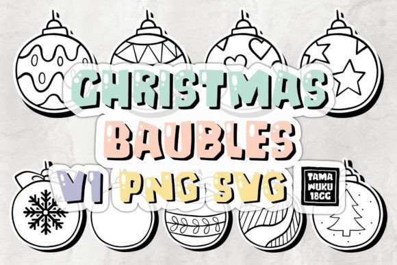 Download Christmas Baubles V1 PNG SVG - Svg Collection