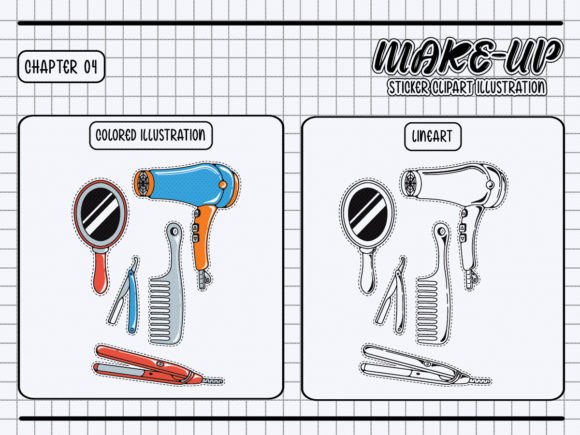 Download Hair Styling Tool Sticker Clipart Bundle - Premium Resources