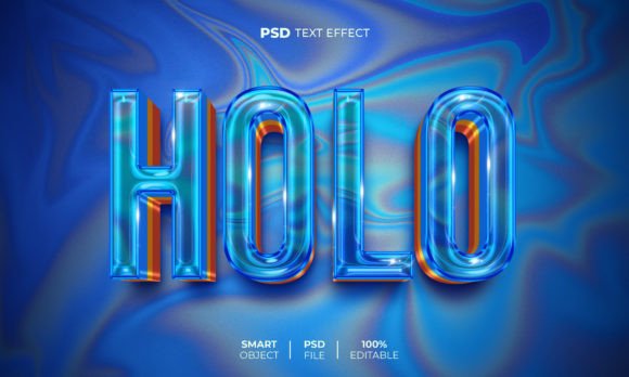 Download Holo 3D Editable Text Effect - Holo Collection