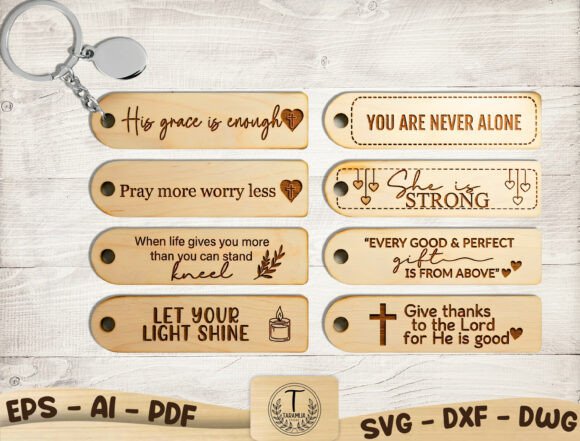 Download Christian Keychain Laser Cut SVG Bundle - Svg Collection