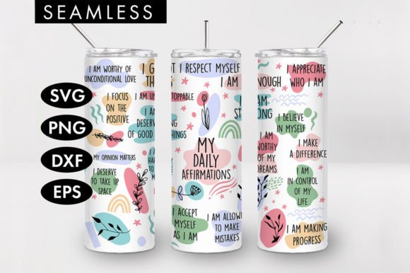 Download 20oz My Daily Affirmations Tumbler SVG - Svg Collection