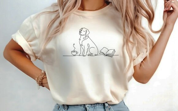 Download Coffee Dog and Books Lover T-shirt SVG - Svg Collection