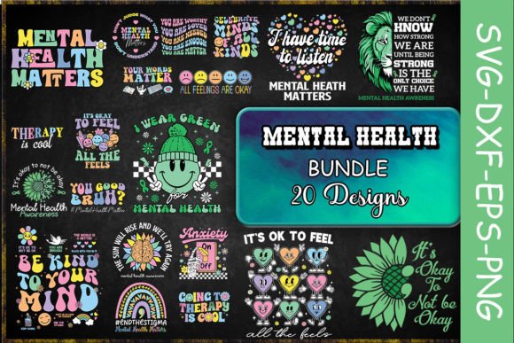 Download Retro Mental Health SVG Bundle - Svg Collection