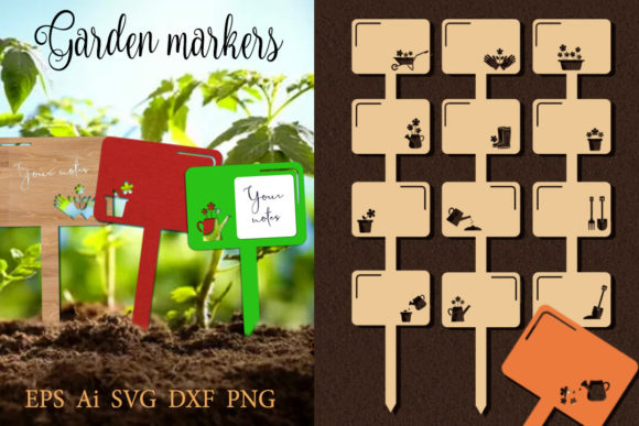 Download Collection of Garden Markers SVG. Cut - Svg Collection