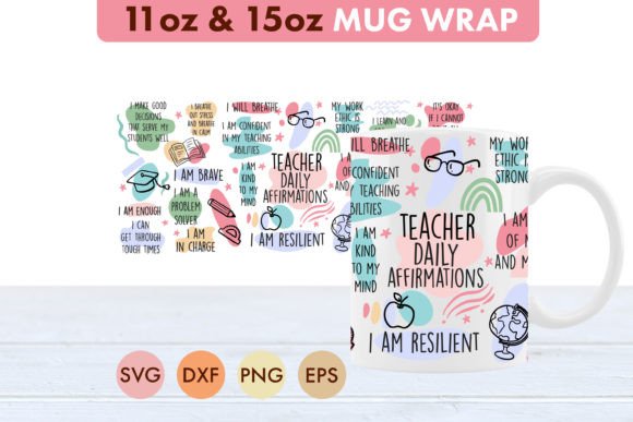 Download Teacher Daily Affirmations SVG 11oz 15oz - Svg Collection