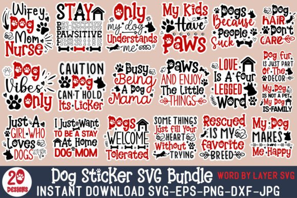 Download Dog Sticker SVG Bundle,Dog Printable SVG - Svg Collection
