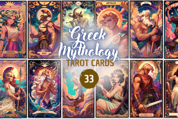Download Greek Mythology Tarot Cards - Clipart - Holo Collection