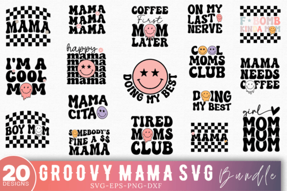 Download Groovy Mama SVG Bundle,Funny Mom Svg - Svg Collection
