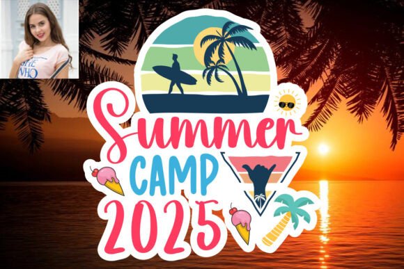 Download Summer Camp 2025 SVG Sticker Design - Svg Collection