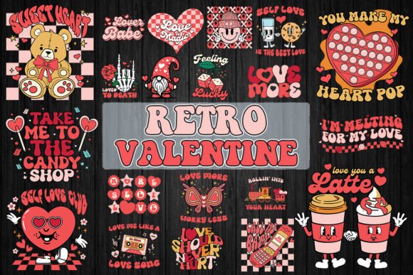 Download Retro Valentine SVG Bundle - Svg Collection