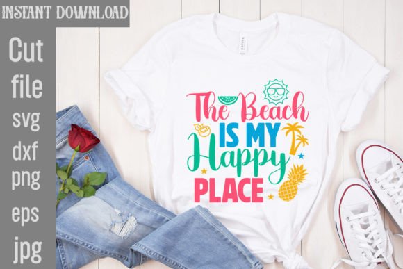 Download The Beach is My Happy Place SVG Cut File - Svg Collection