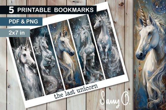 Download Bookmark Unicorn Fantasy Horse Mythology - Holo Collection