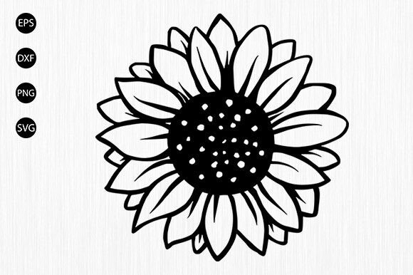 Download Sunflower SVG, Sunflower with Bee SVG - Svg Collection