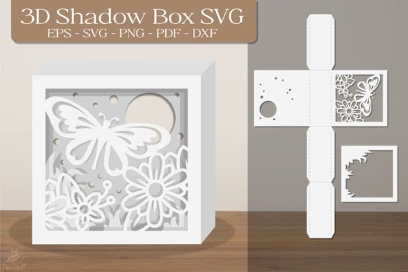 Download Butterfly 3D Shadow Box Printable SVG - Svg Collection
