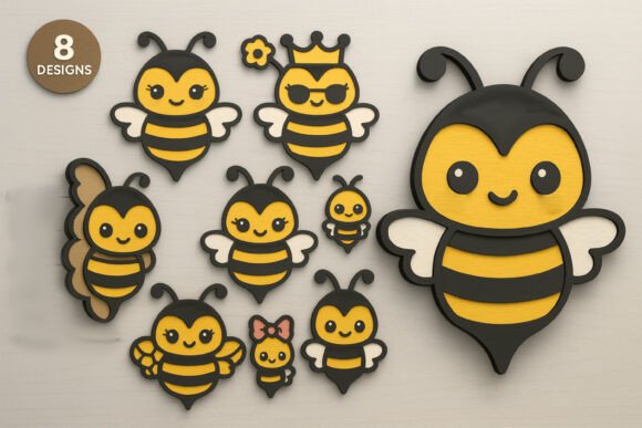 Download Layered Bee SVG Bundle - Svg Collection