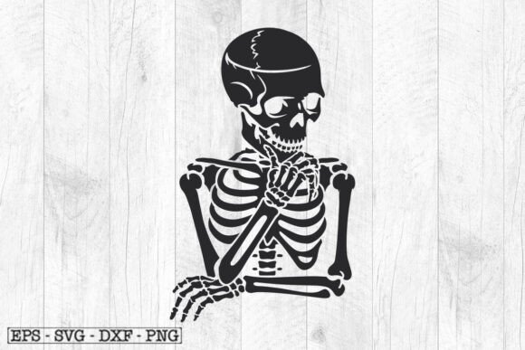 Download Bored Skeleton SVG Funny Gothic Decal - Svg Collection