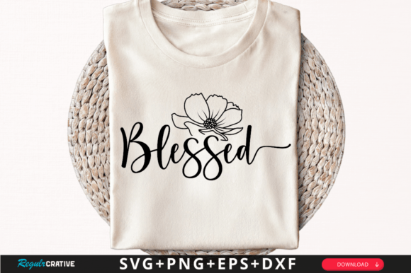 Download Blessed T-Shirt Svg Design - Svg Collection