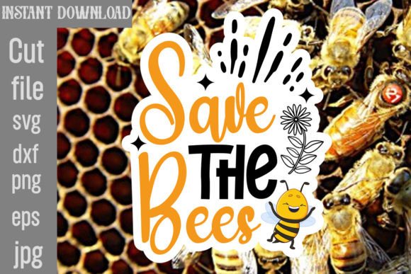 Download Save the Bees SVG Cut File - Svg Collection
