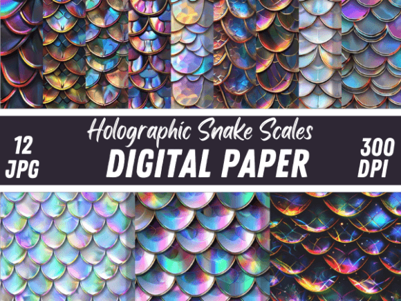 Download Holographic Snake Scales Backgrounds - Holo Collection