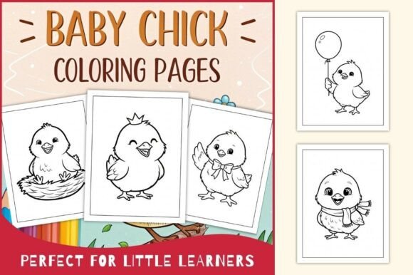Download Baby Chick Coloring Pages for Kids - Premium Resources