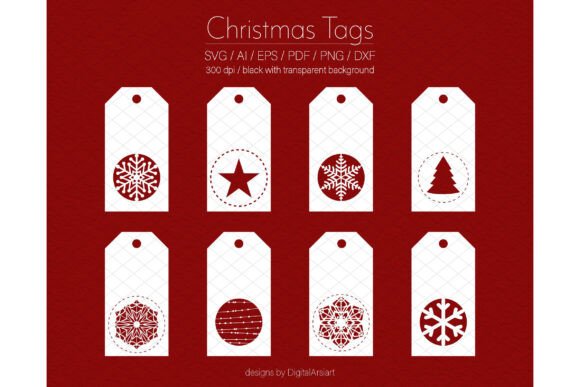 Download Christmas Gift Tags SVG Labels Vector - Svg Collection